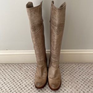 Beautiful Frye knee-high leather boots.